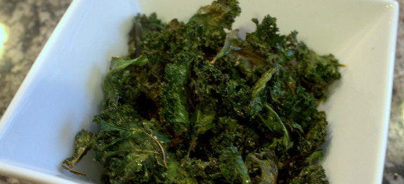 Easy and healthy kale chips.
